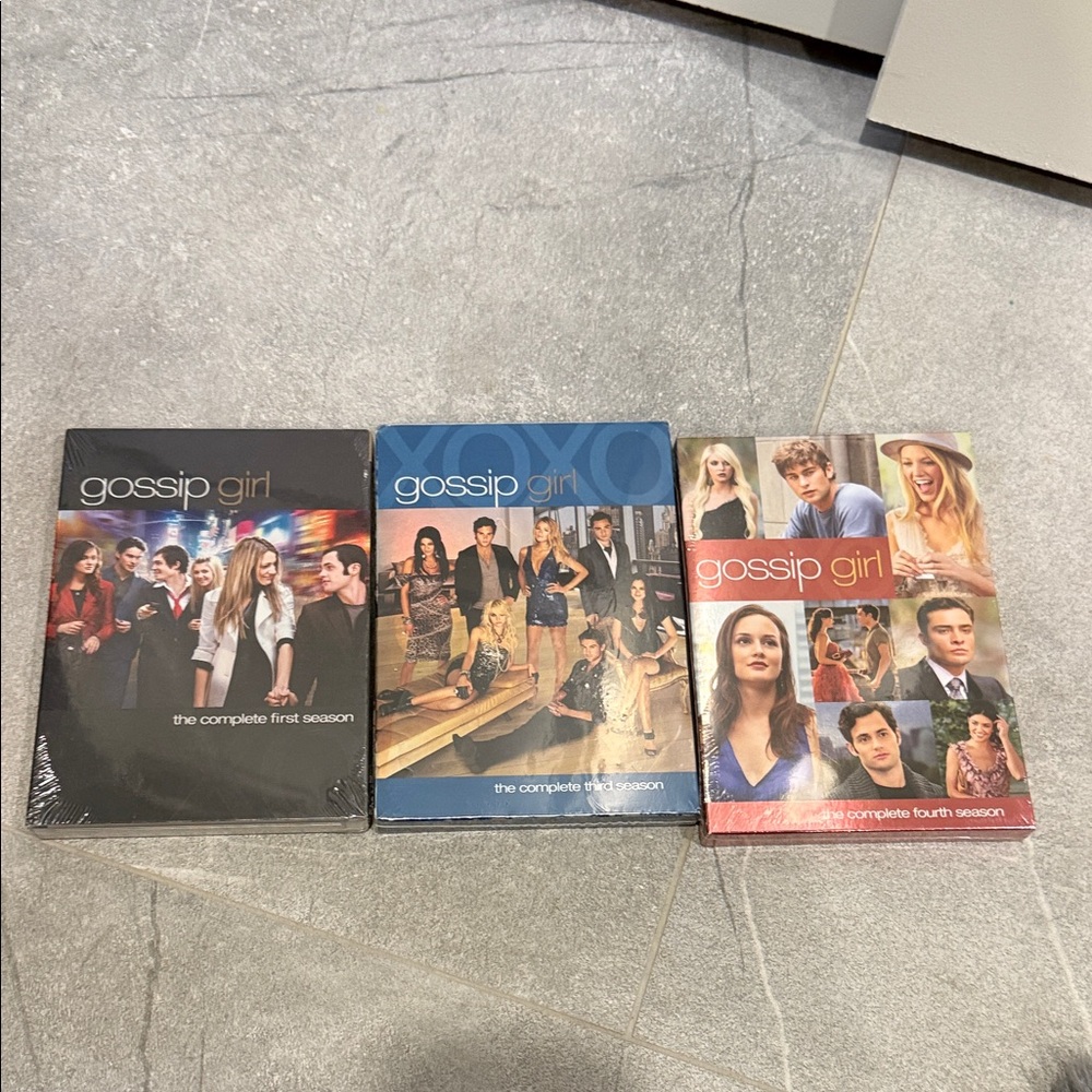 Gossip Girl seasons 1, 3, 4. Brand new still sealed.